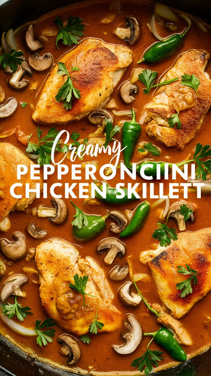 Creamy Pepperoncini Chicken Skillet: The Perfect Weeknight Dinner