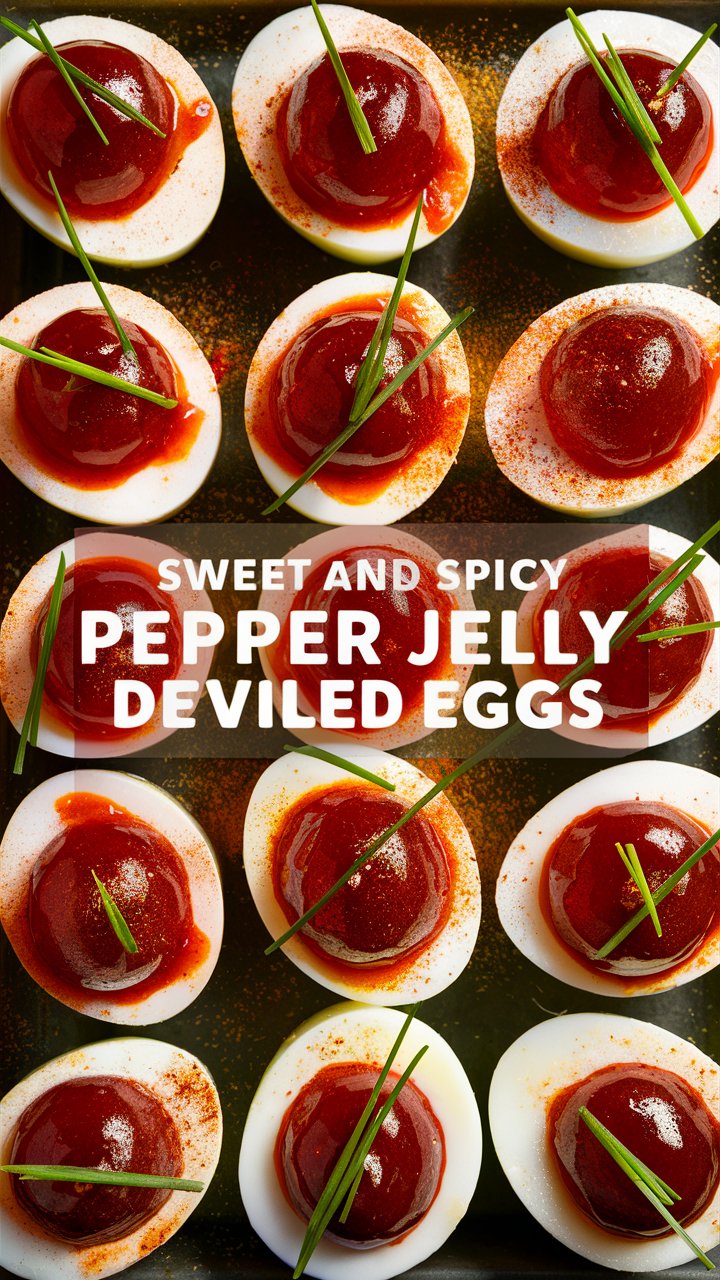 Sweet and Spicy Pepper Jelly Deviled Eggs 2025