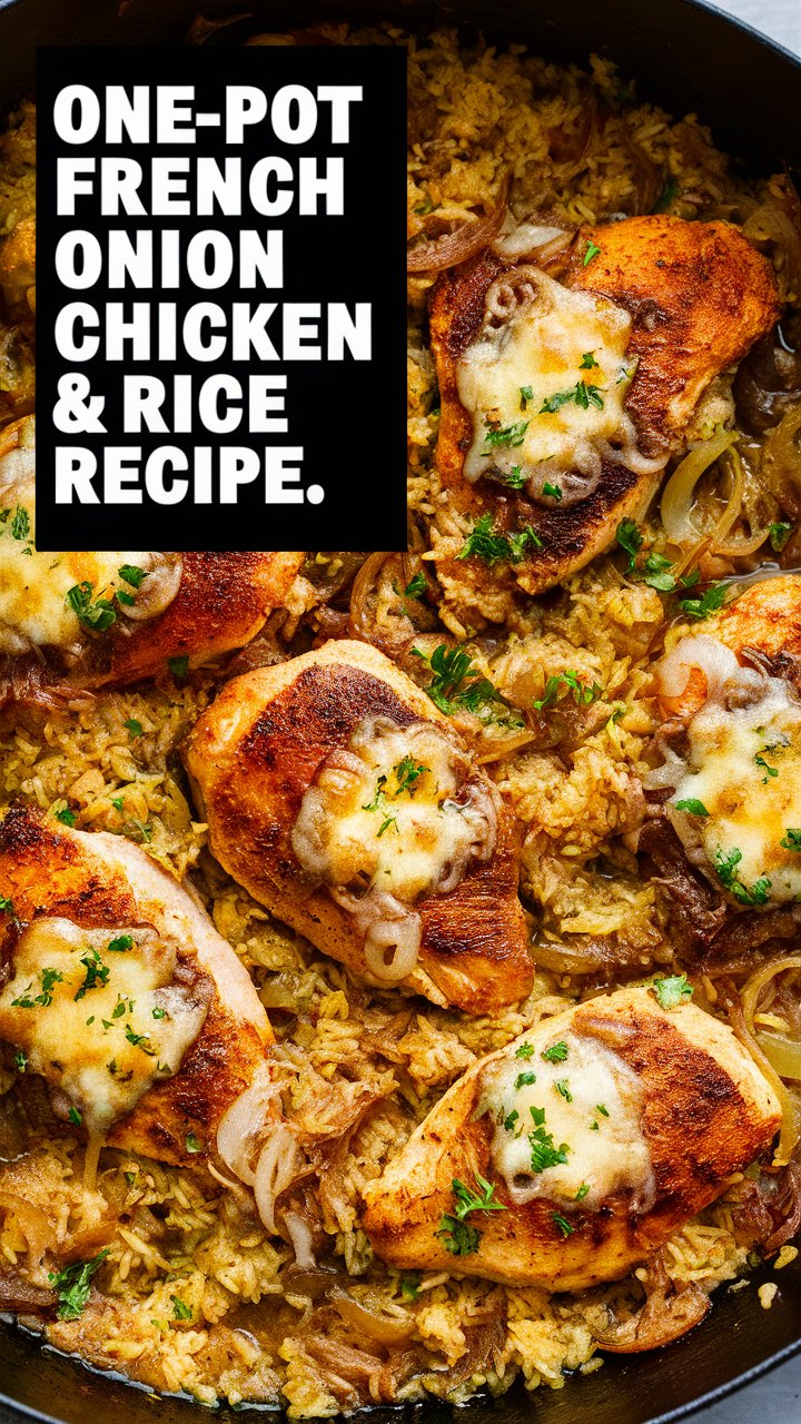 One-Pot French Onion Chicken & Rice 2025