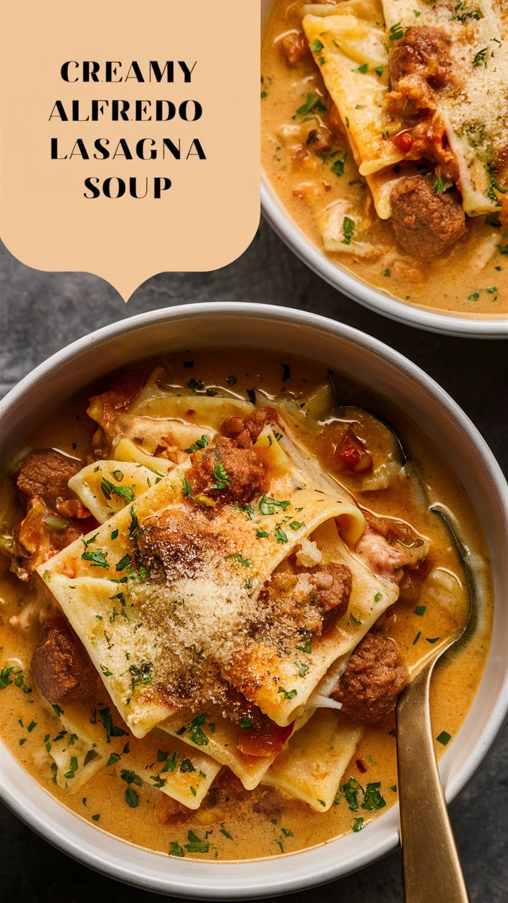 Decadent Creamy Alfredo Lasagna Soup 2025