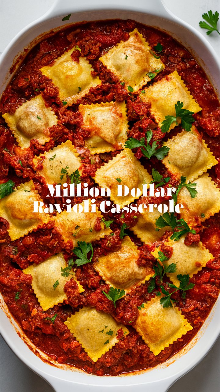Million Dollar Ravioli Casserole – Creamy, Cheesy Comfort Food 2025
