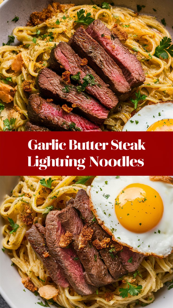 Garlic Butter Steak Lightning Noodles 2025