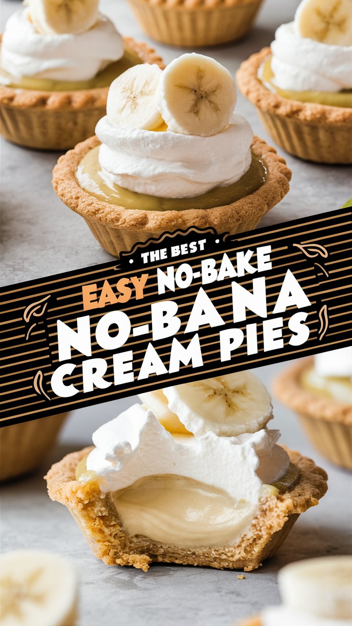 No-Bake Mini Banana Cream Pies Recipe: A Creamy Bite-Sized Delight
