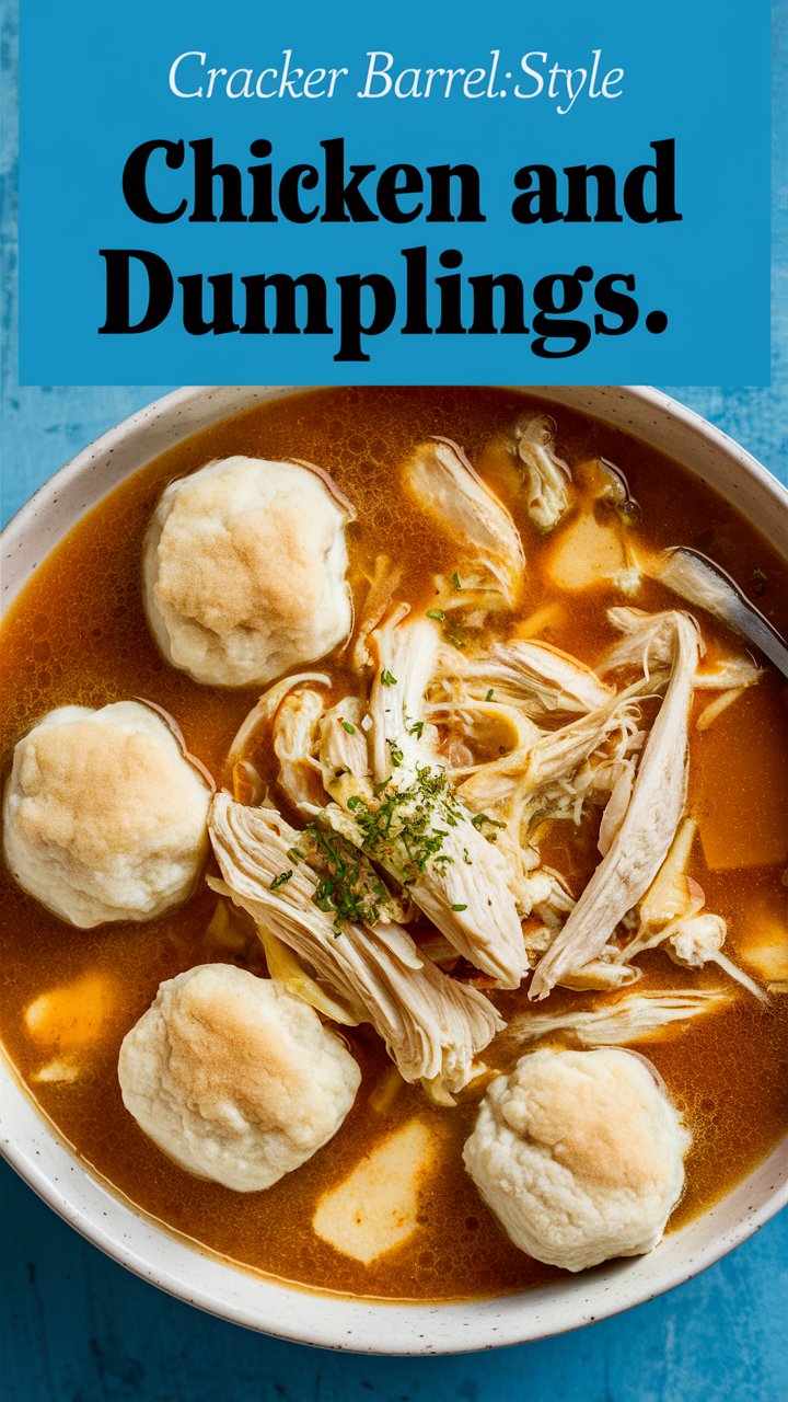 Cracker Barrel Homemade Chicken & Dumplings (Copycat Recipe + Pro Tips)