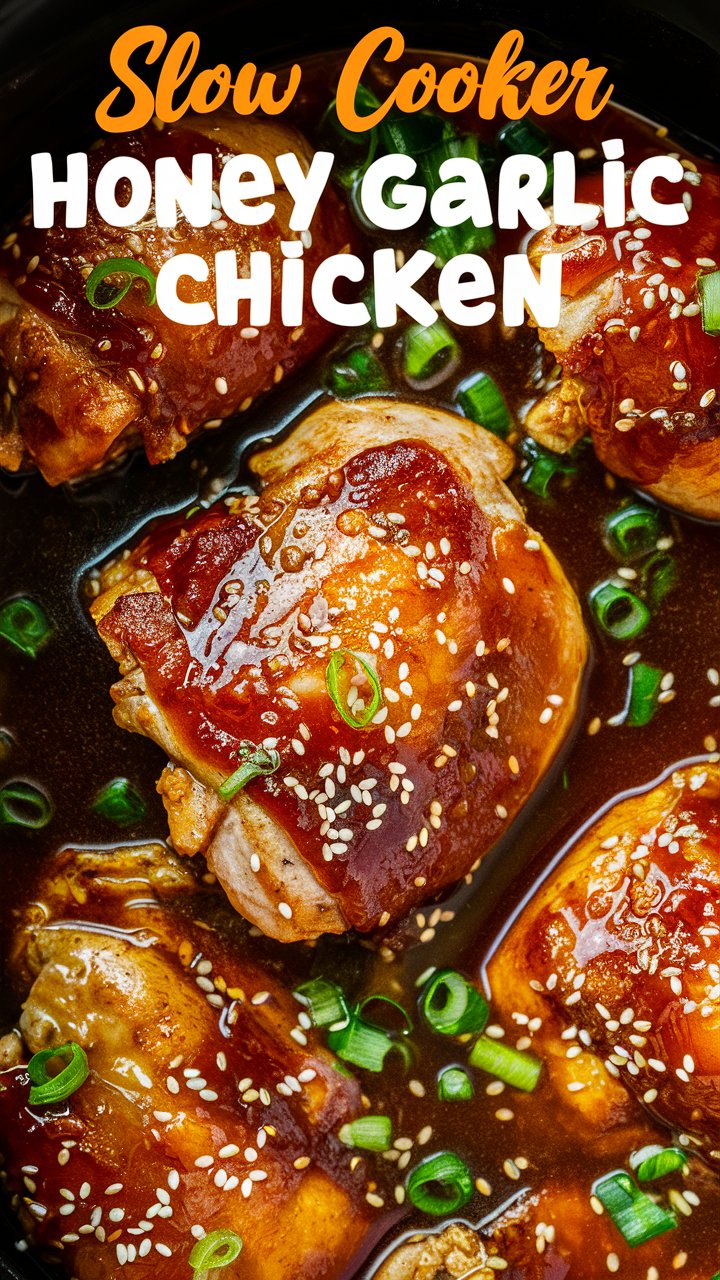 Honey Garlic Slow Cooker Chicken Thighs 2025
