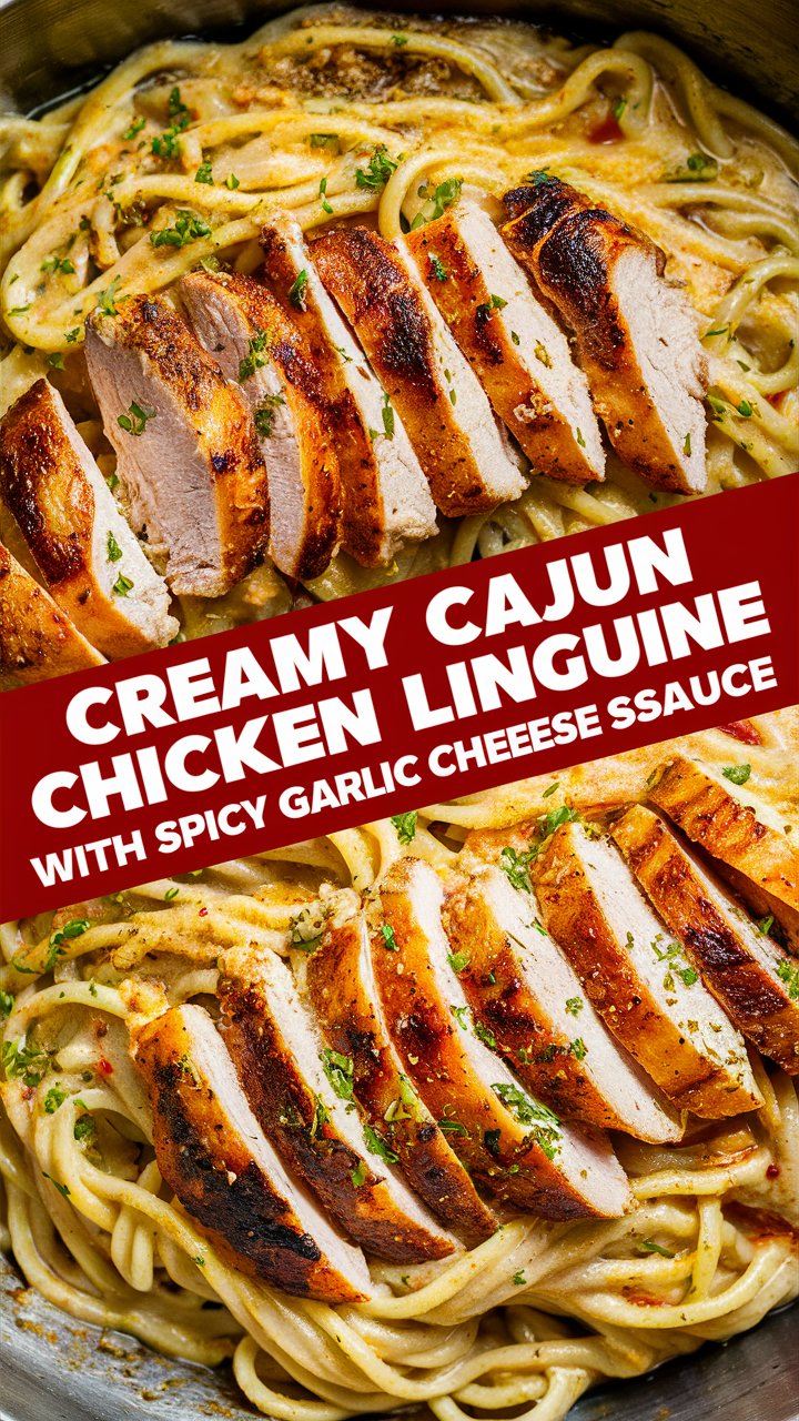 🥘 Spicy Cajun Chicken Linguine in Creamy Garlic Parmesan Sauce 2025