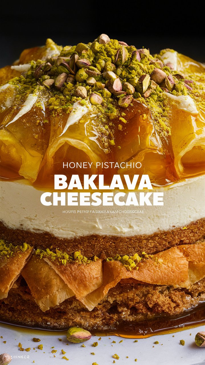 Honey Pistachio Baklava Cheesecake: A Luxurious Fusion Dessert 2025