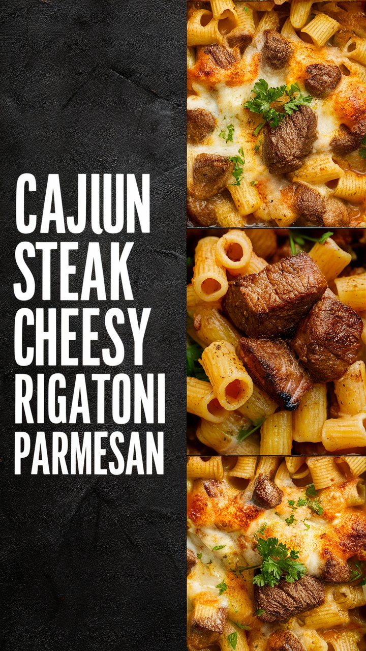 Cajun Steak Cheesy Rigatoni Parmesan 2025