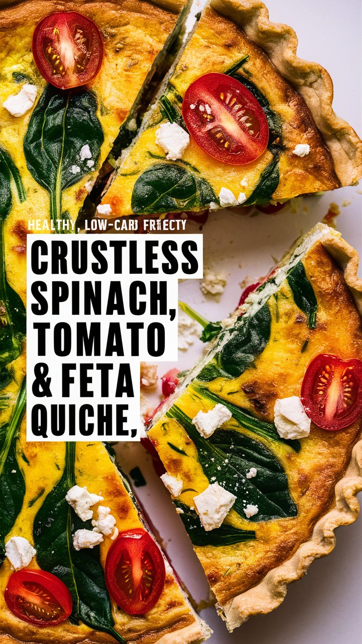 Crustless Spinach, Tomato & Feta Quiche (Healthy & Easy Recipe) 2025