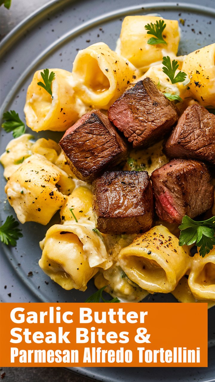 Garlic Butter Steak Bites & Creamy Alfredo Tortellini 2025