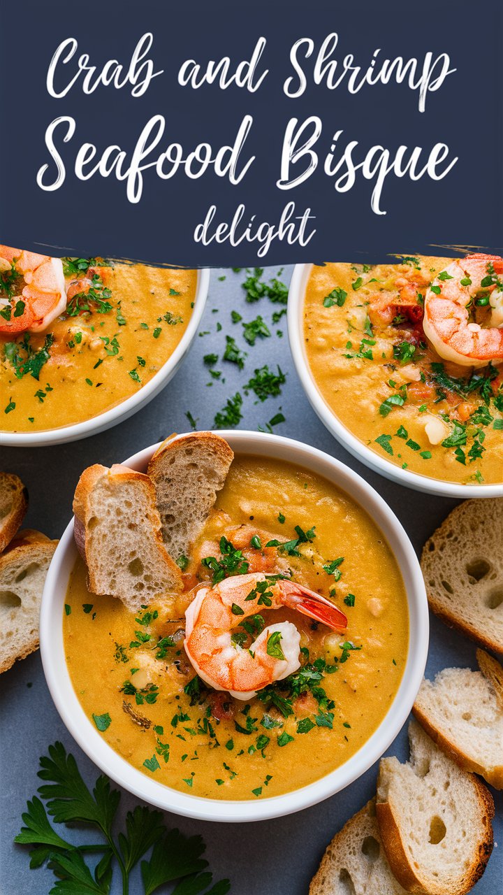 Crab and Shrimp Seafood Bisque: A Creamy, Elegant Seafood Classic 2025