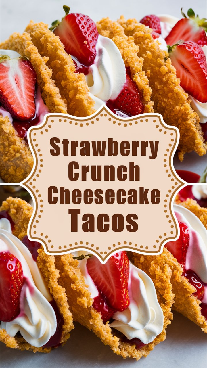 Strawberry Crunch Cheesecake Tacos – The Ultimate Viral Dessert Recipe 2025