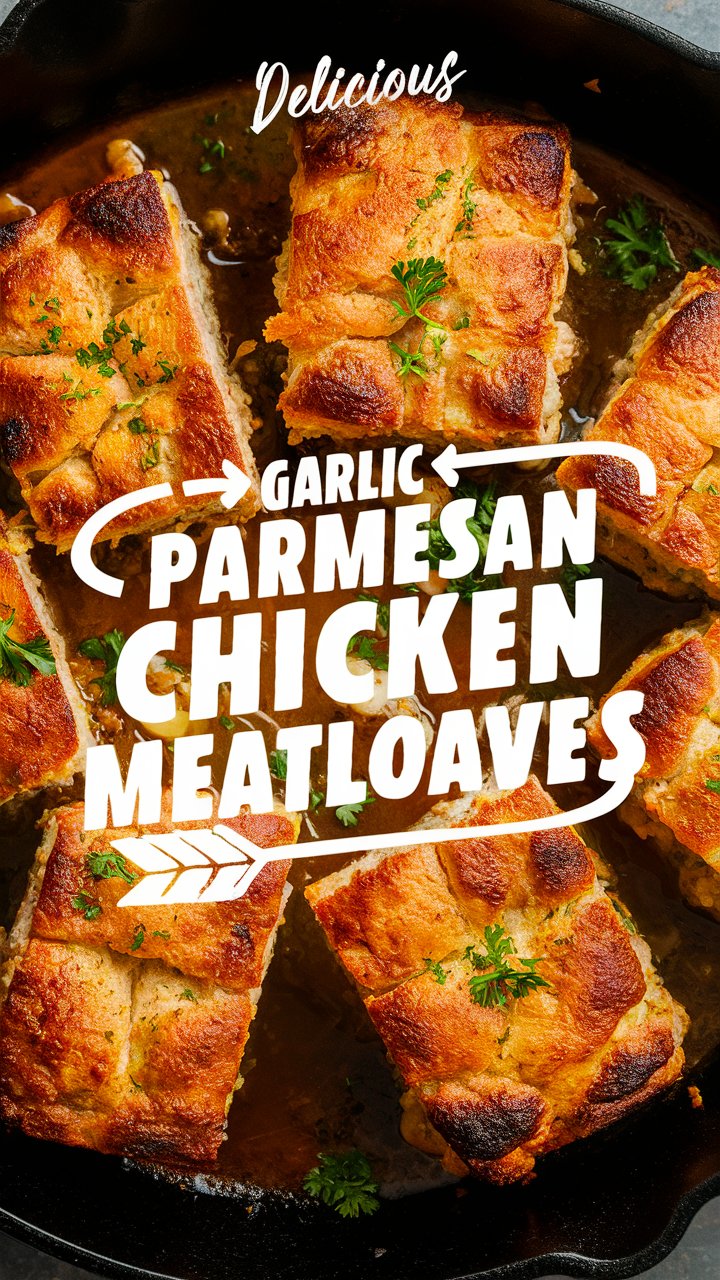 Garlic Parmesan Chicken Meatloaves – Juicy, Healthy, and Flavor-Packed