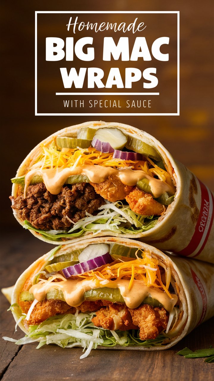 🍔 Homemade Big Mac Wraps with Secret Sauce 2025