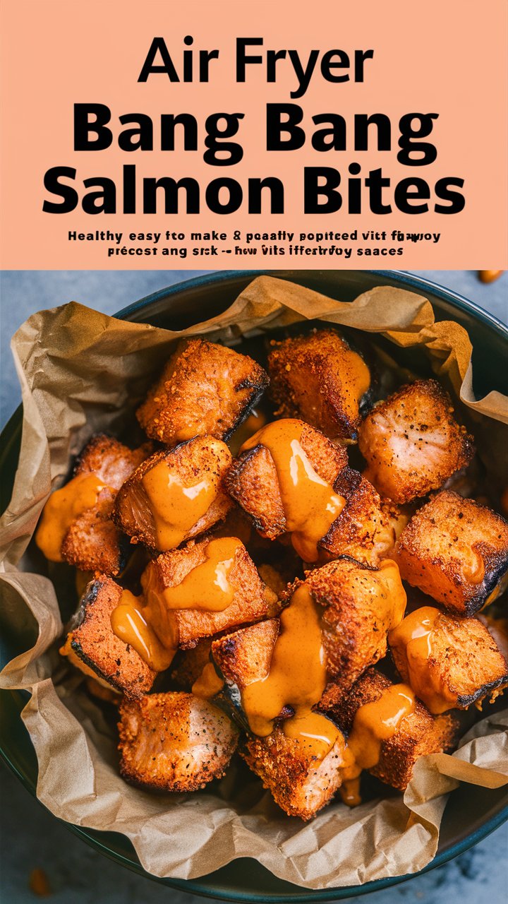 Air Fryer Bang Bang Salmon Bites (Crispy Juicy & Flavor-Packed)
