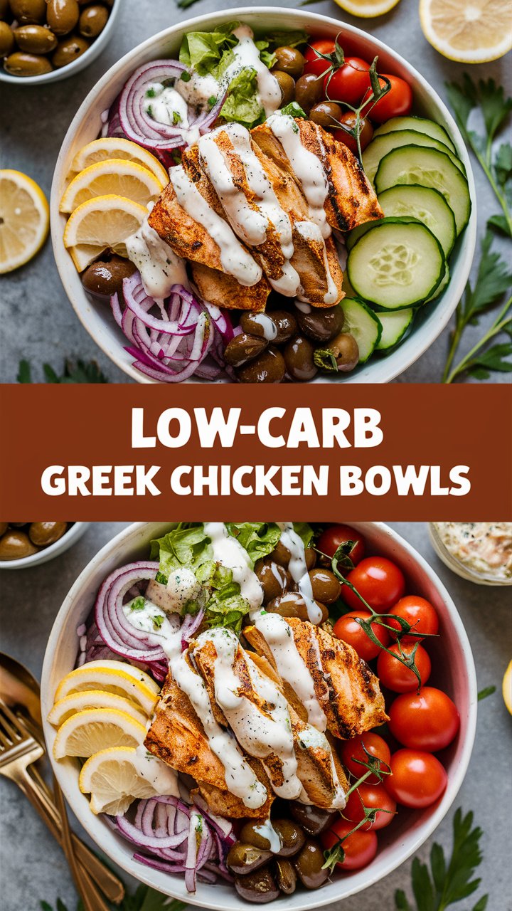 🥗 Low Carb Greek Chicken Bowls 2025