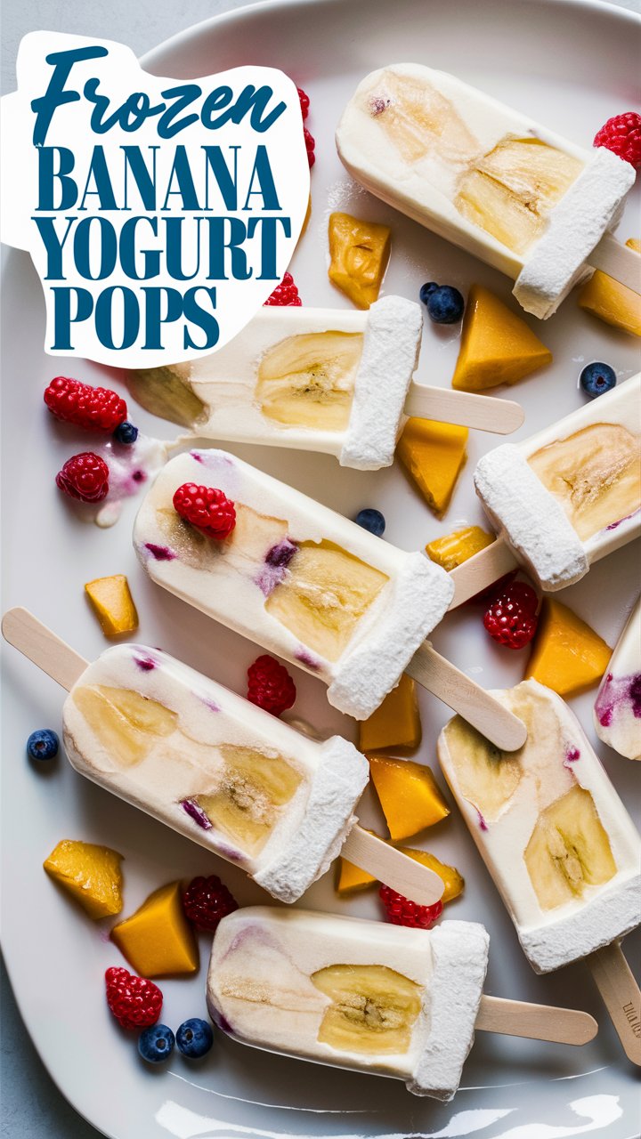 Frozen Banana Yogurt Pops Recipe – Healthy Homemade Treat 2025