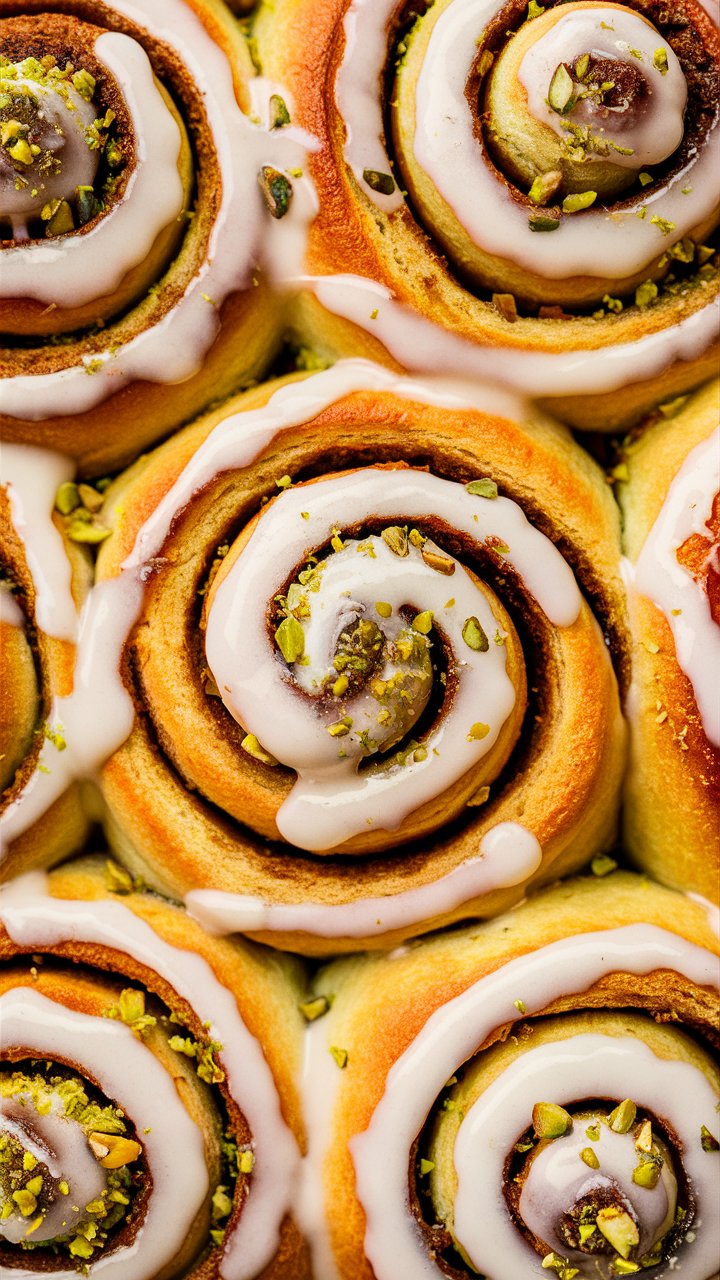 Small Batch Pistachio Cream Cinnamon Rolls 2025