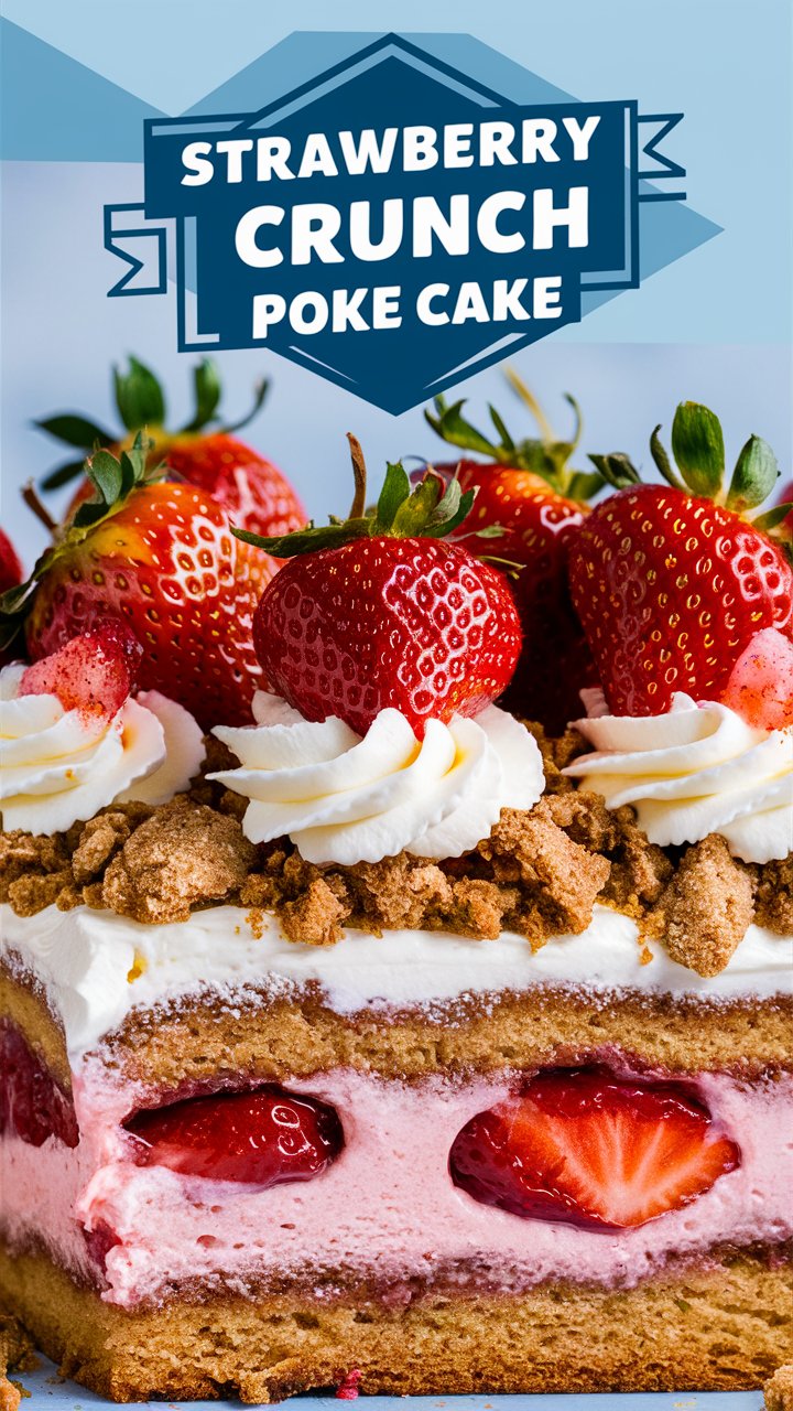 Delightful Strawberry Crunch Poke Cake Recipe 2025