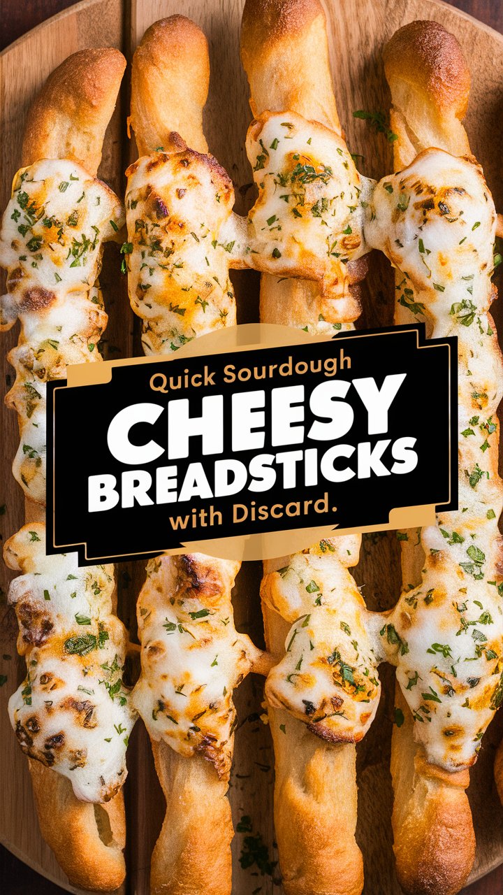 Quick Sourdough Cheesy Breadsticks with Discard 2025