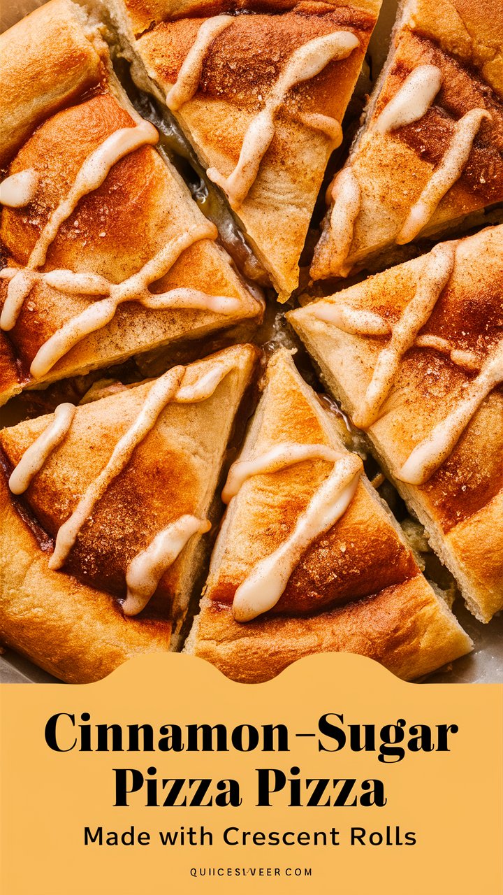 Cinnamon Sugar Pizza Made with Crescent Rolls 2025