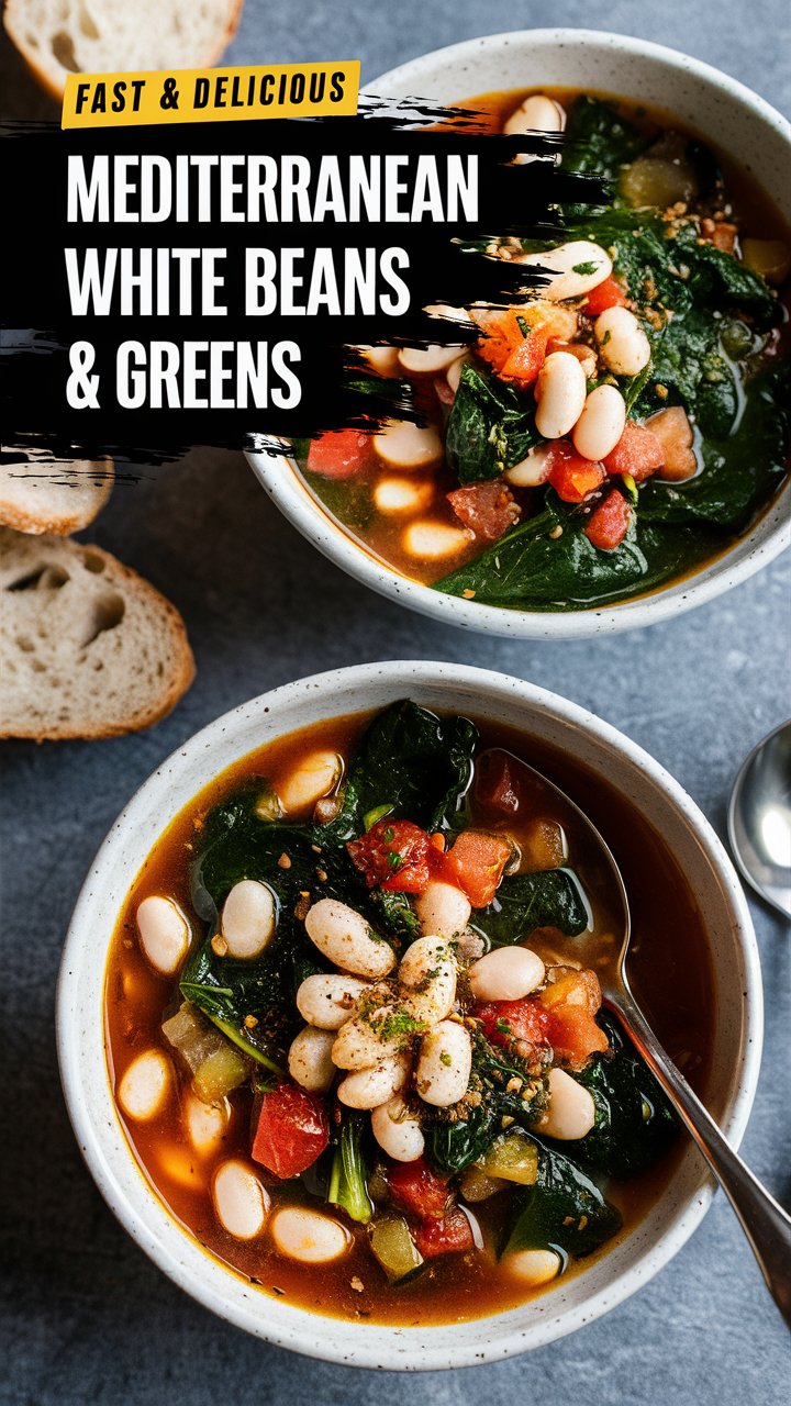 Mediterranean White Beans & Greens Recipe | Protein-Packed One-Pot Meal 2025