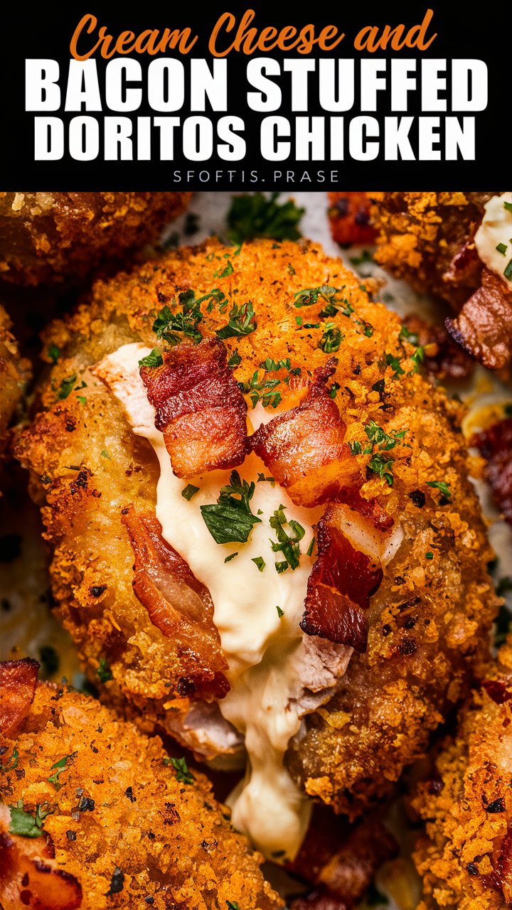 Cream Cheese and Stuffed Doritos Chicken: The Ultimate Crunchy And Creamy Dinner Delight