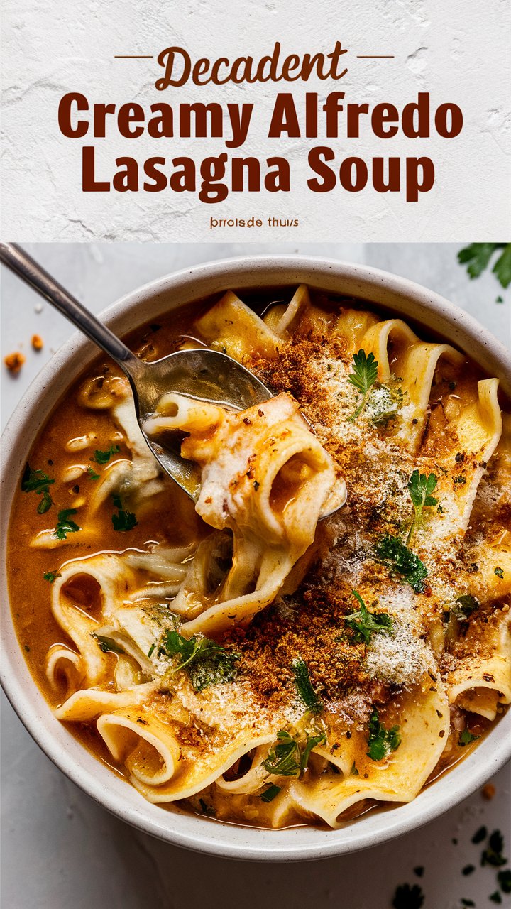 Decadent Creamy Alfredo Lasagna Soup Recipe 2025