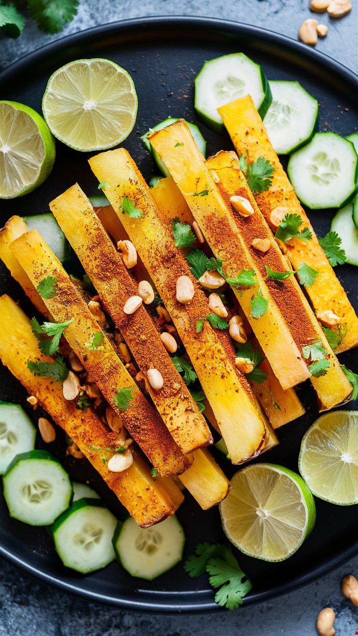 Refreshing Chili Lime Pineapple Cucumber Sticks – A Sweet & Spicy Summer Treat!